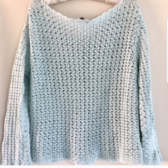 "French Postcards" Crochet Sweater / Jacket (M/L) - Picture 5 of 11